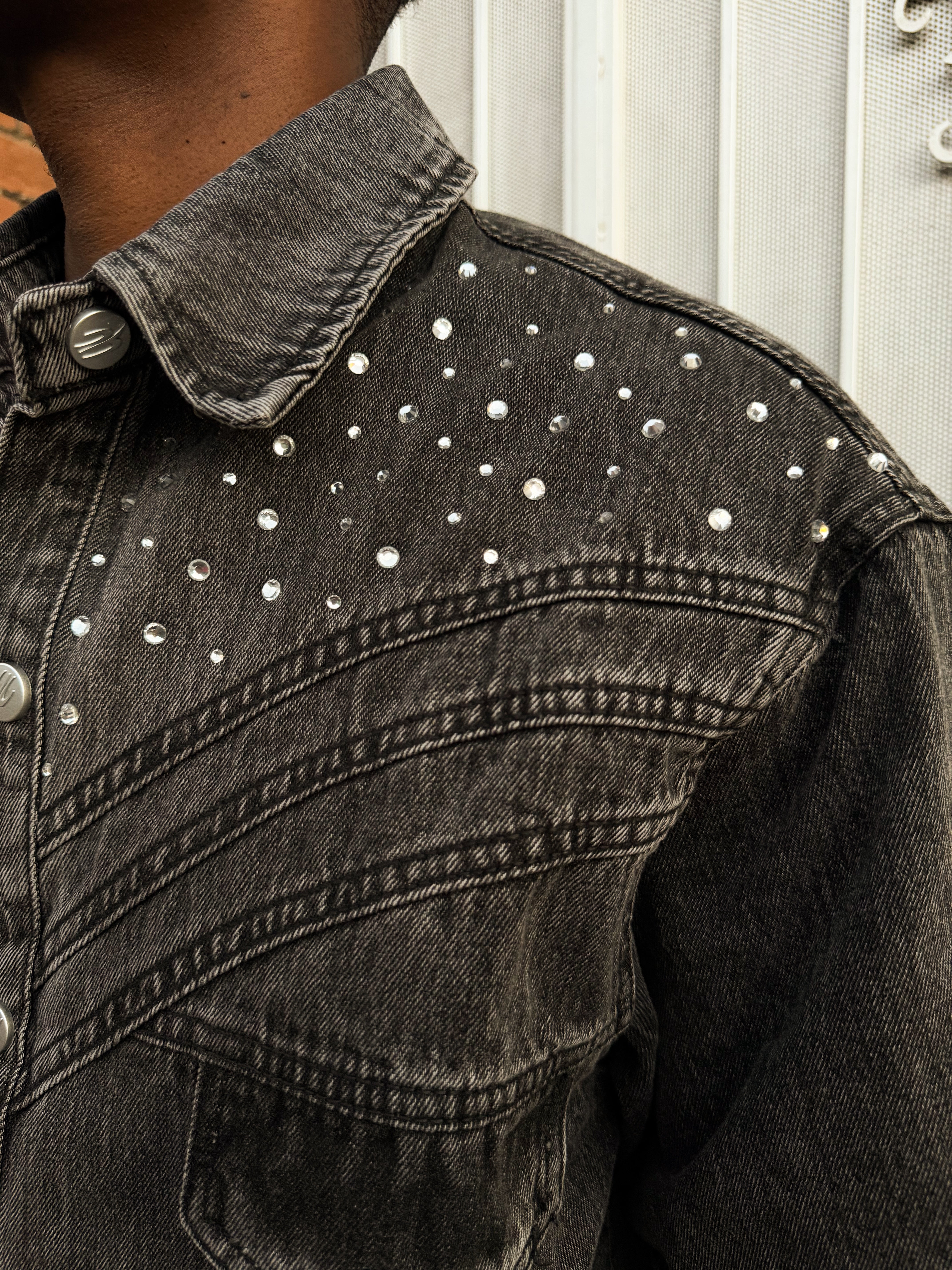 Jesus saved Denim Shirt V2