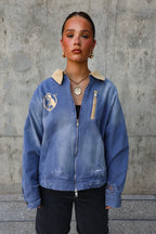 "Jesus Loves You" Denim Jacket