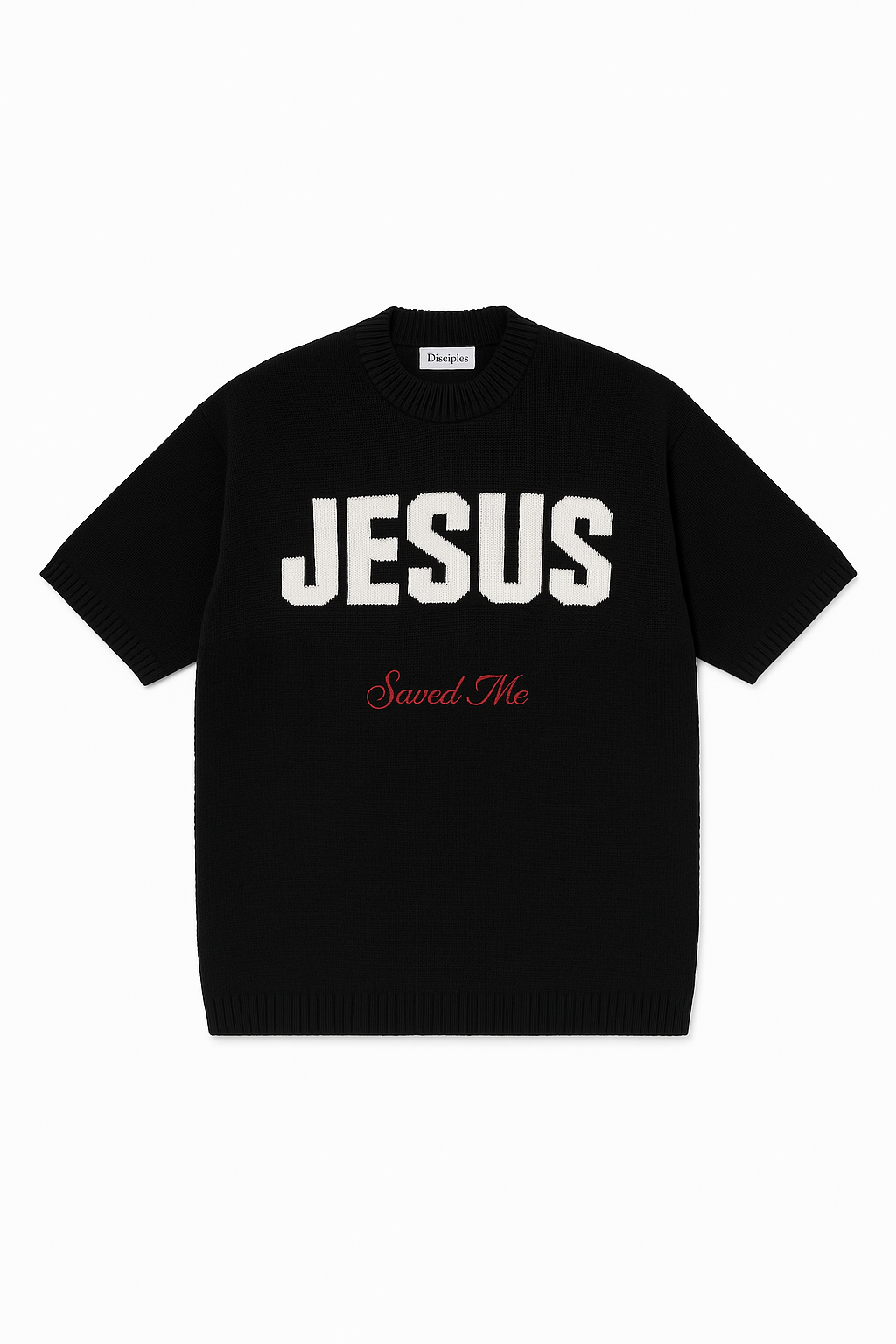 "JESUS SAVED ME" KNITTED SHIRT