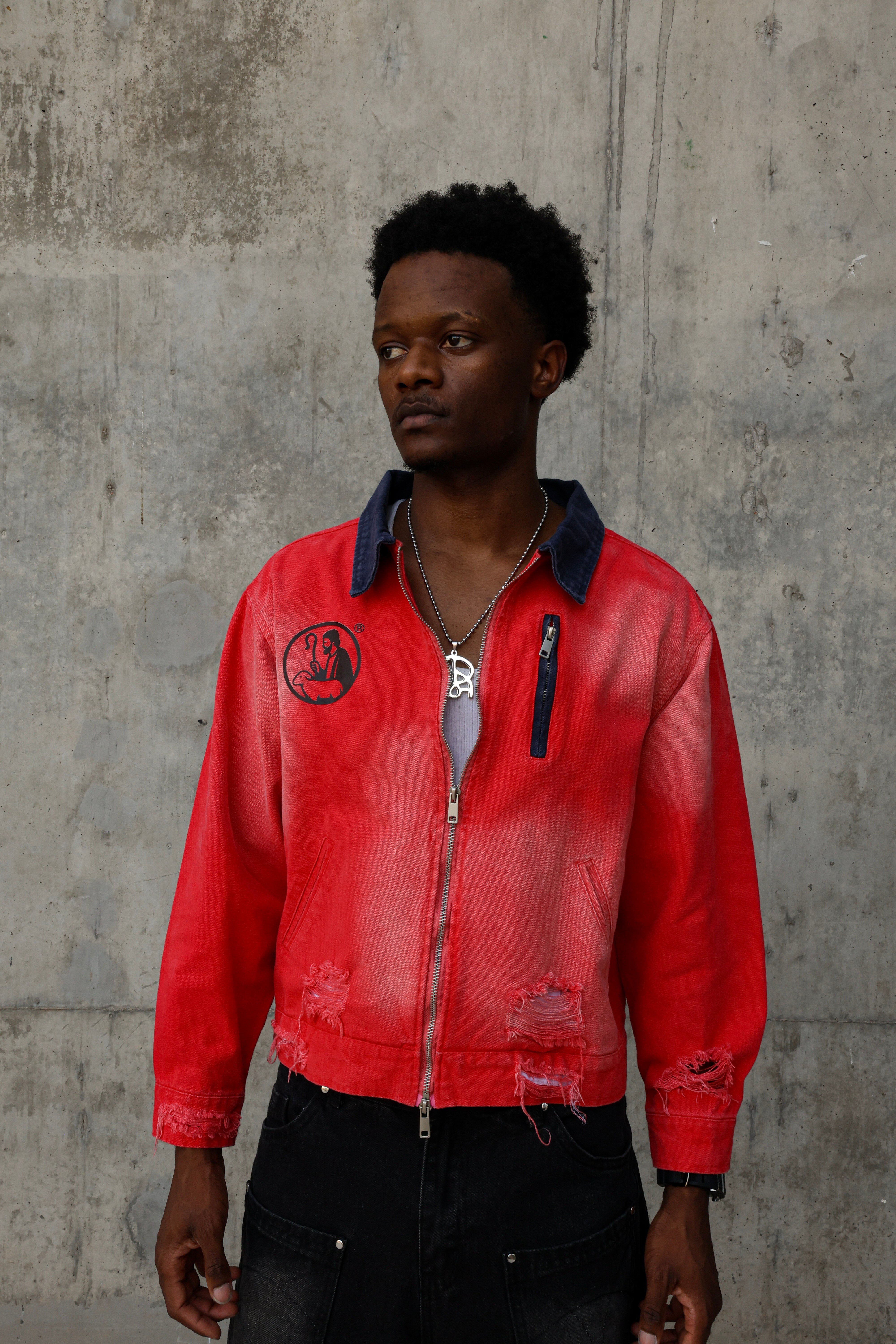 "Jesus Loves You" Denim Jacket