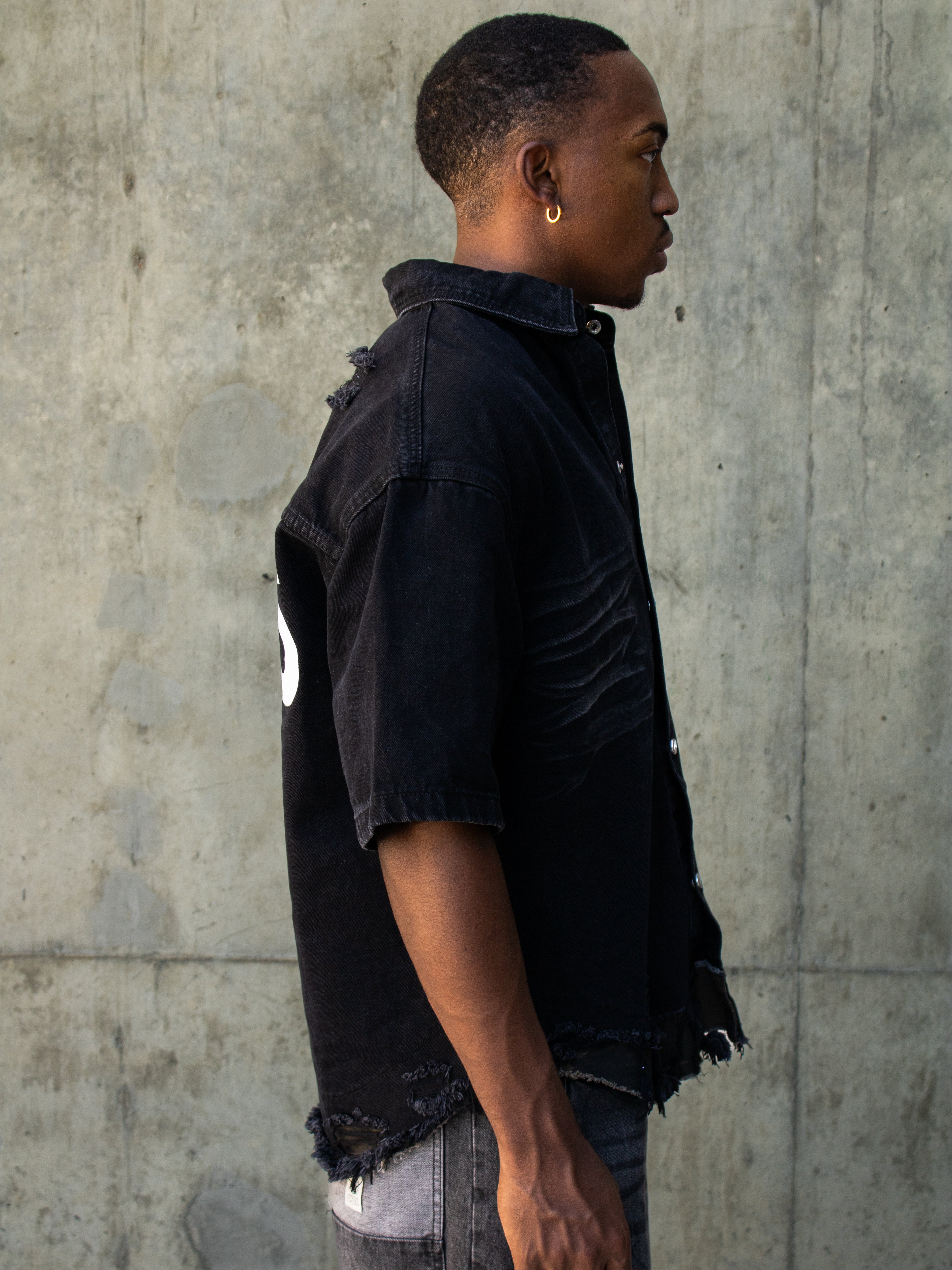 Jesus Saved Me Denim Shirt