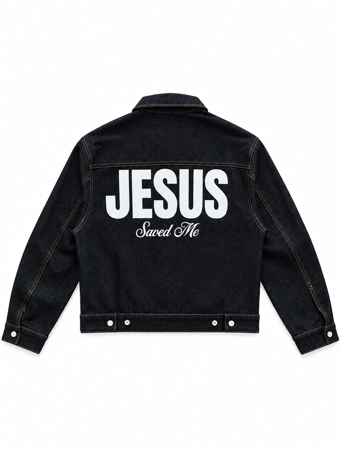 Jesus Saved Me Denim Jacket