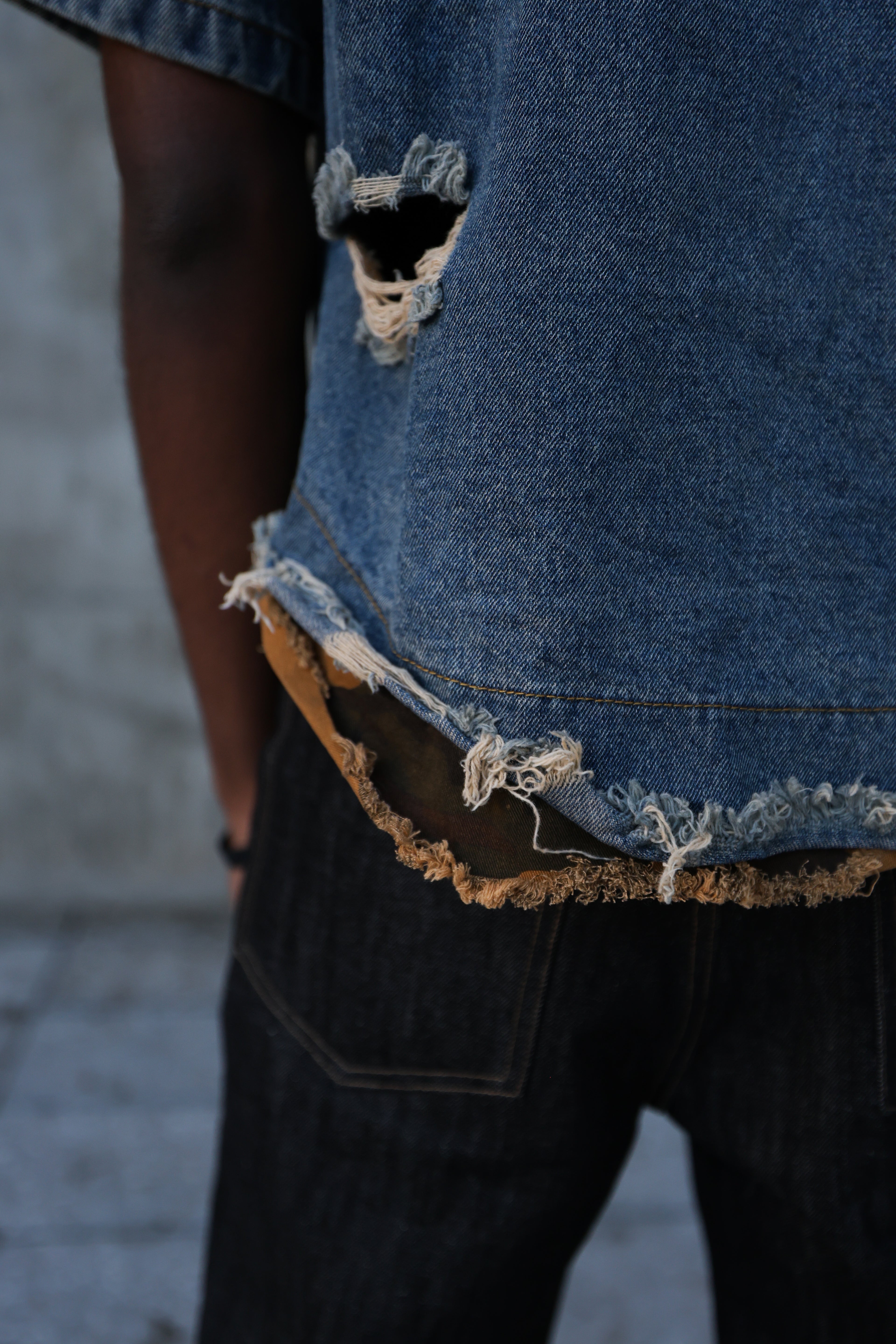 Jesus Saved Me Denim Shirt